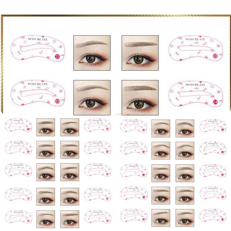 [HCM]Bộ 4 Khuôn Kẻ Mày Dán Hàn Quốc