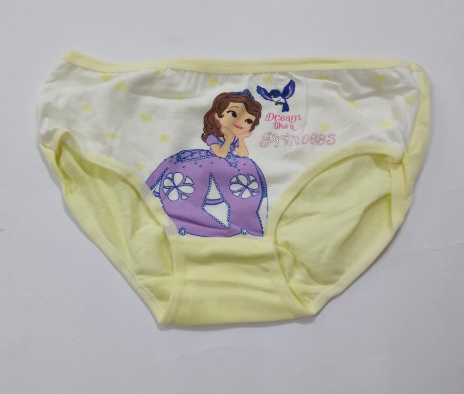 COMBO 5 QUẦN CHIP BÉ GÁI COTTON IN HÌNH SOFIA(22-28kg)