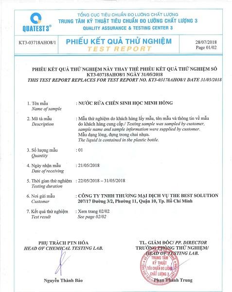 Nước Rửa Chén Sinh Học Minh Hồng 4.2L