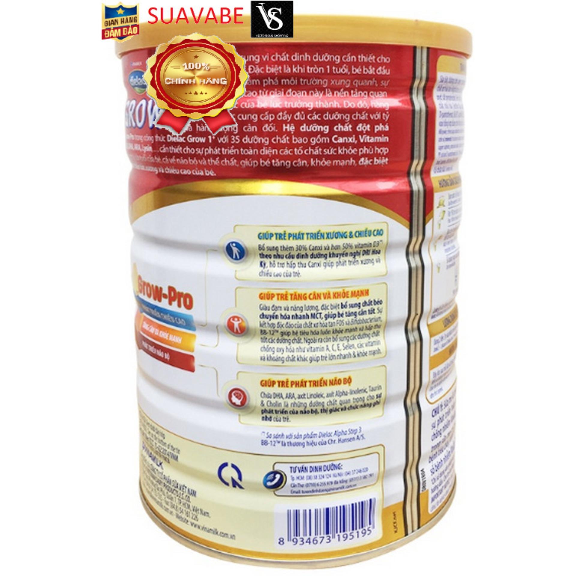 Sữa bột Vinamilk Dielac Grow 1+ 900g