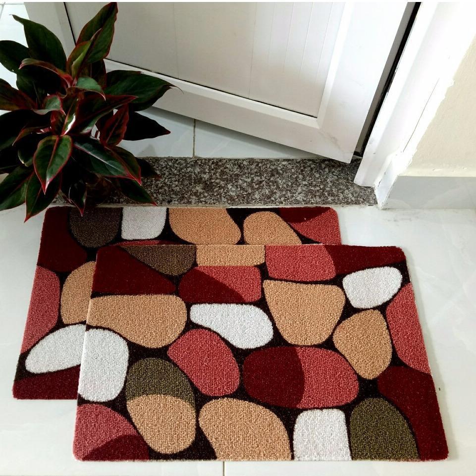 Bộ 2 thảm hoa lau chân 3D (60x40x1.5)