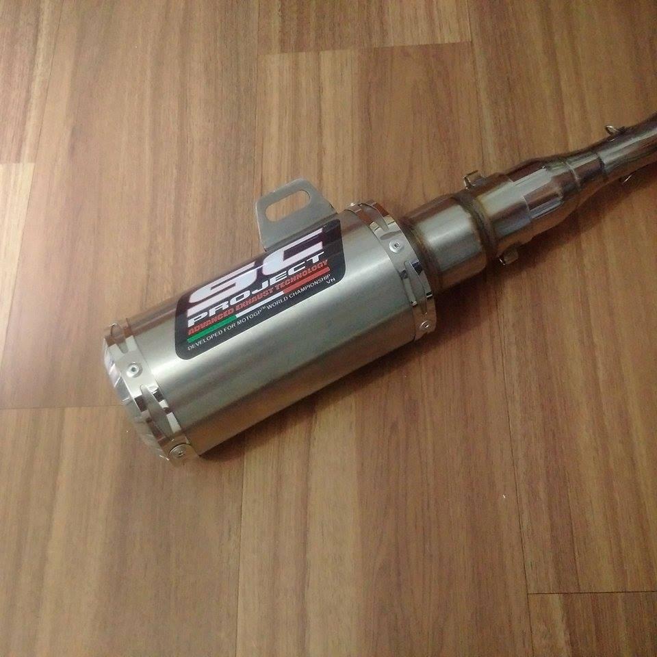 [HCM]Pô SC (inox304 nguyên khối) cao cấp  ( tặng cổ pô )_HÌNH THẬT
