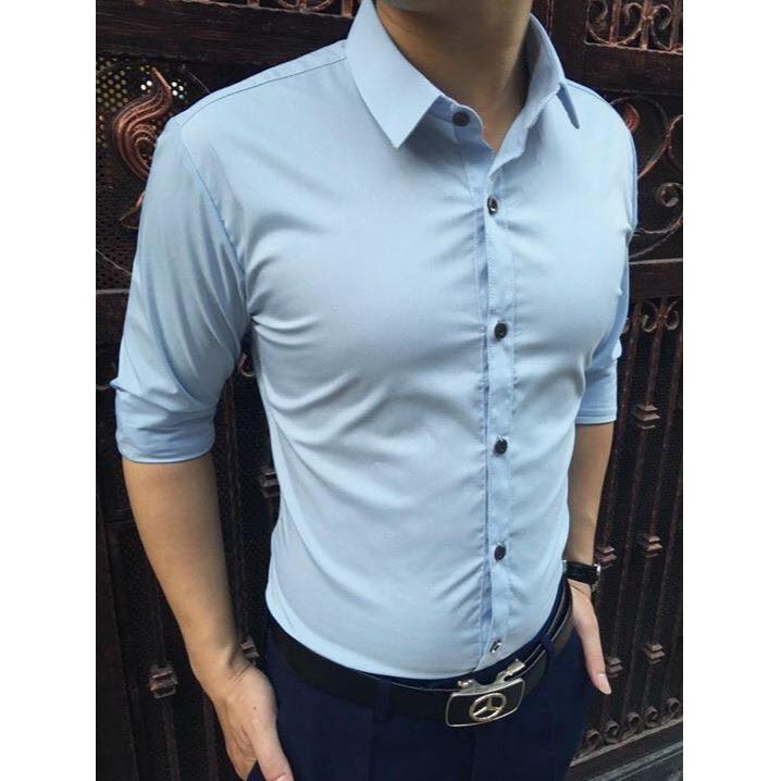 Sơ Mi nam Xanh Da Trời vải đẹp