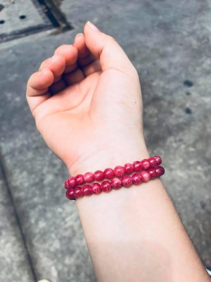 [HCM]COMBO VÒNG TAY RUBY HỒNG NGỌC SIZE 6LY