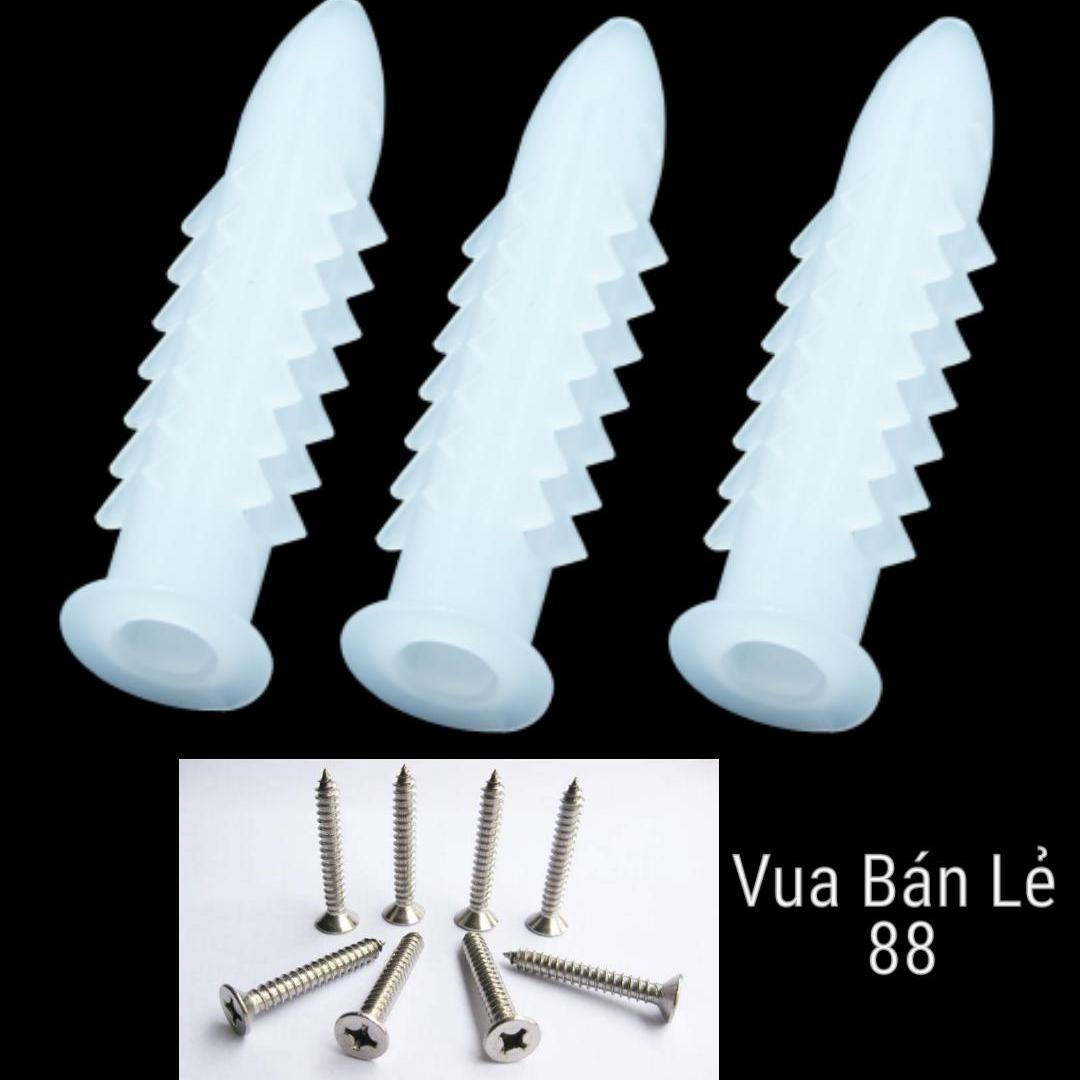 Bộ 20 tắc kê nhựa + 20 vít