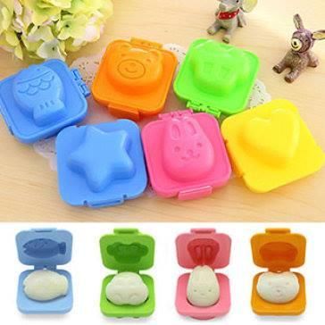 Bộ 6 khuôn ép bánh, cơm, trứng hình thú dễ thương cho bé ăn dặm