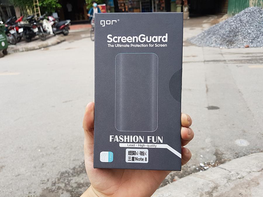 Bộ 04 miếng dán cho Samsung Note 8 - hiệu Gor dán Full màn hình