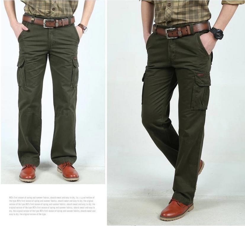 Quần  Nam Kaki Túi Hộp kiểu lính