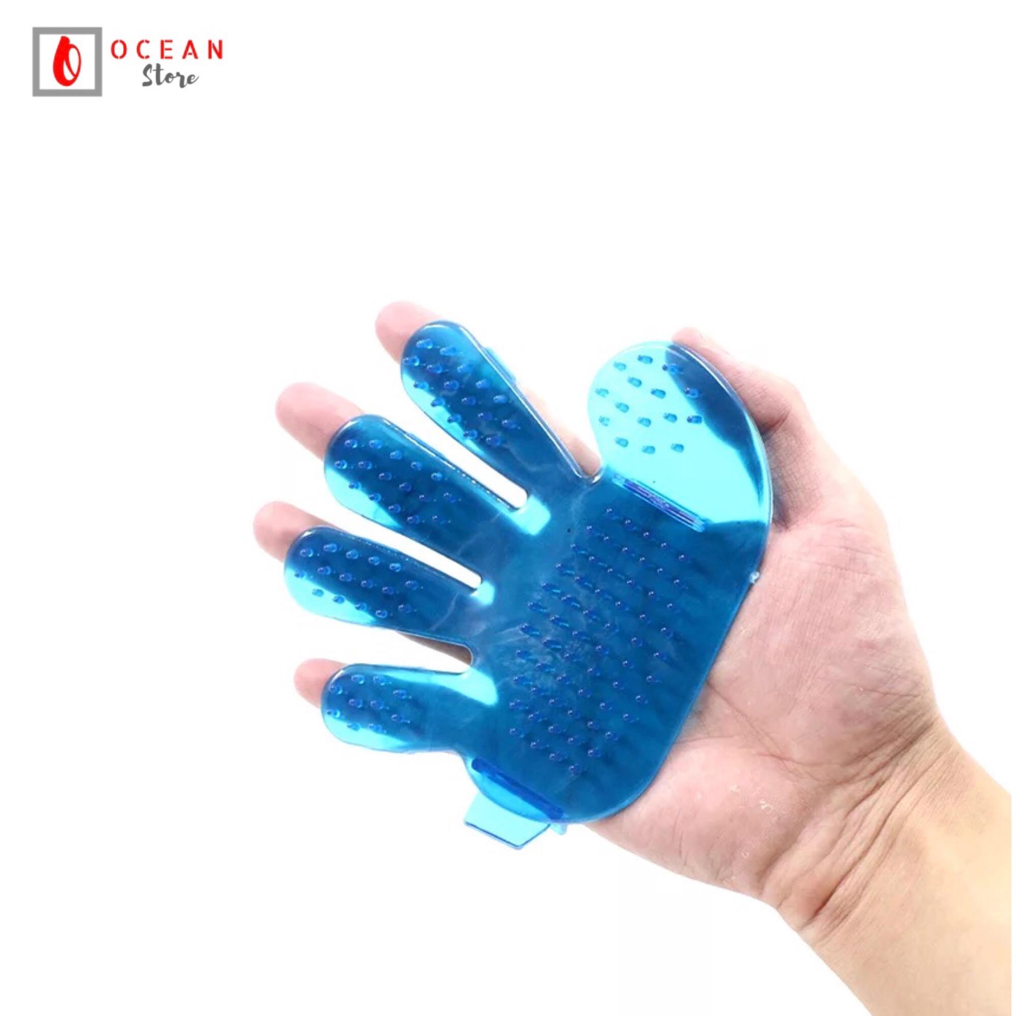 Găng tay tắm cho chó mèo tiện dụng - Phụ kiện thú cưng G02