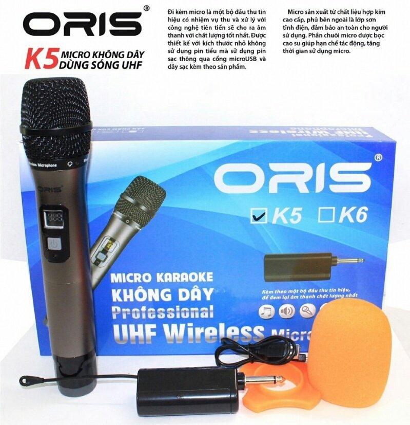 Micro không dây cho loa kéo, amply oris k5