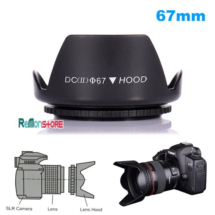 67mm Lens Hood Screw Mount Petal Crown Flower Shape for Canon Nikon Sony Pentax