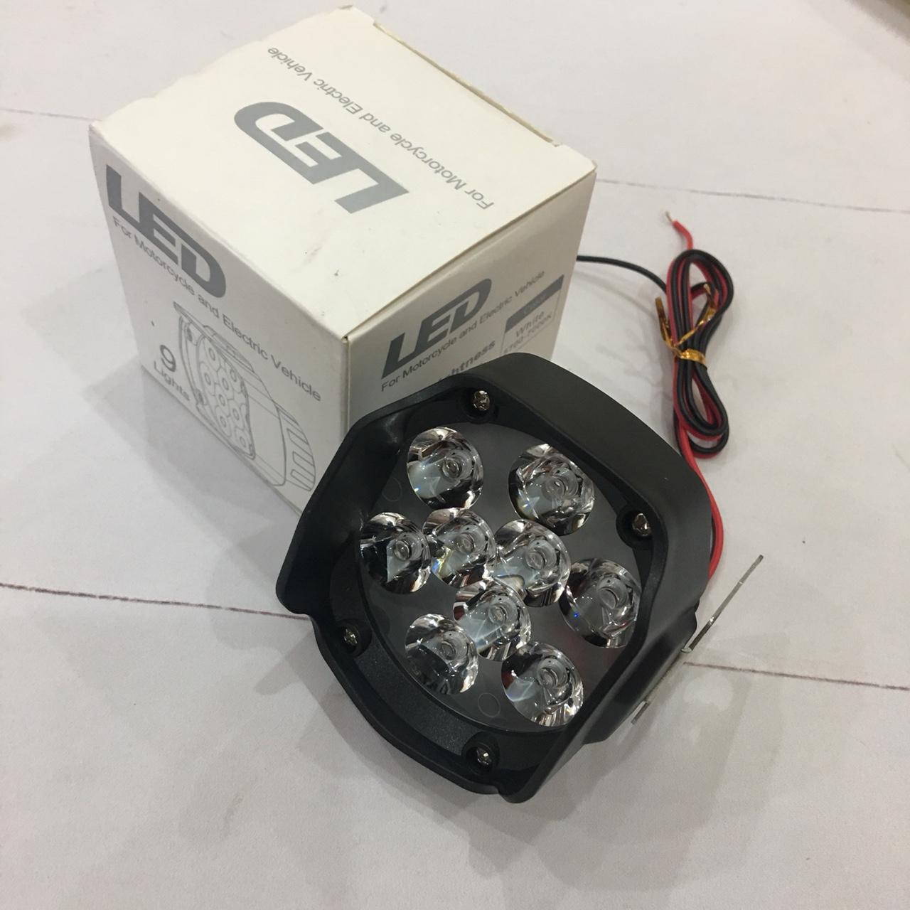 Đèn led trợ sáng L5 9 bóng led cho xe máy