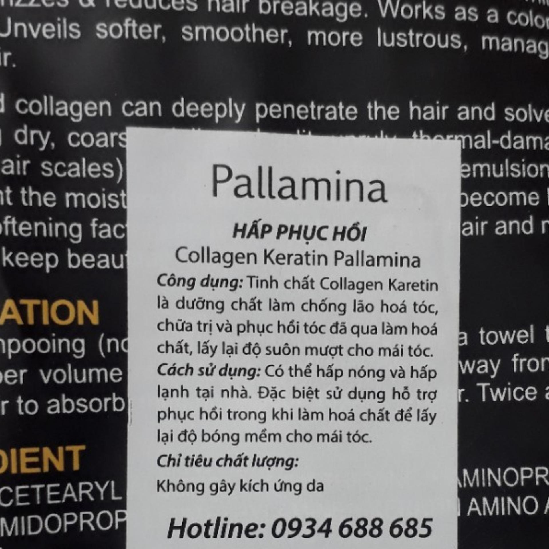 KEM HẤP TÓC COLLAGEN KERATIN PALLAMINA 500ml ( mẫu mới )