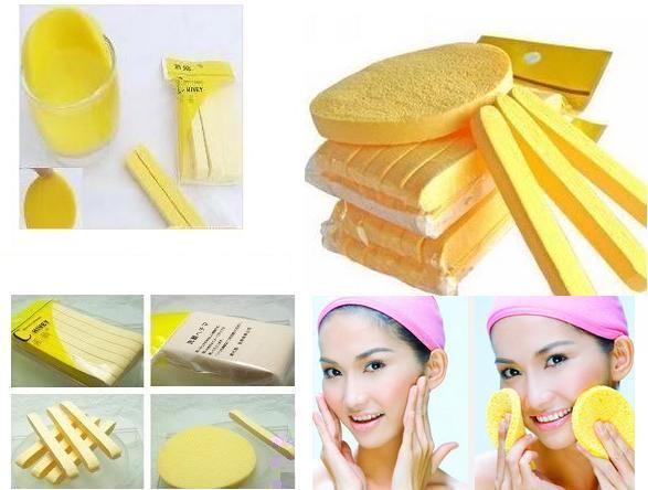 Combo 2 túi Bông mút bọt biển rửa mặt dạng nén (24 miếng)