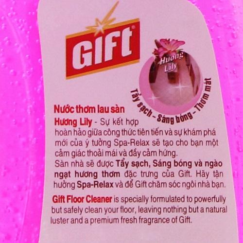 Nước lau sàn Gift hương Lily (chai 1 lít)