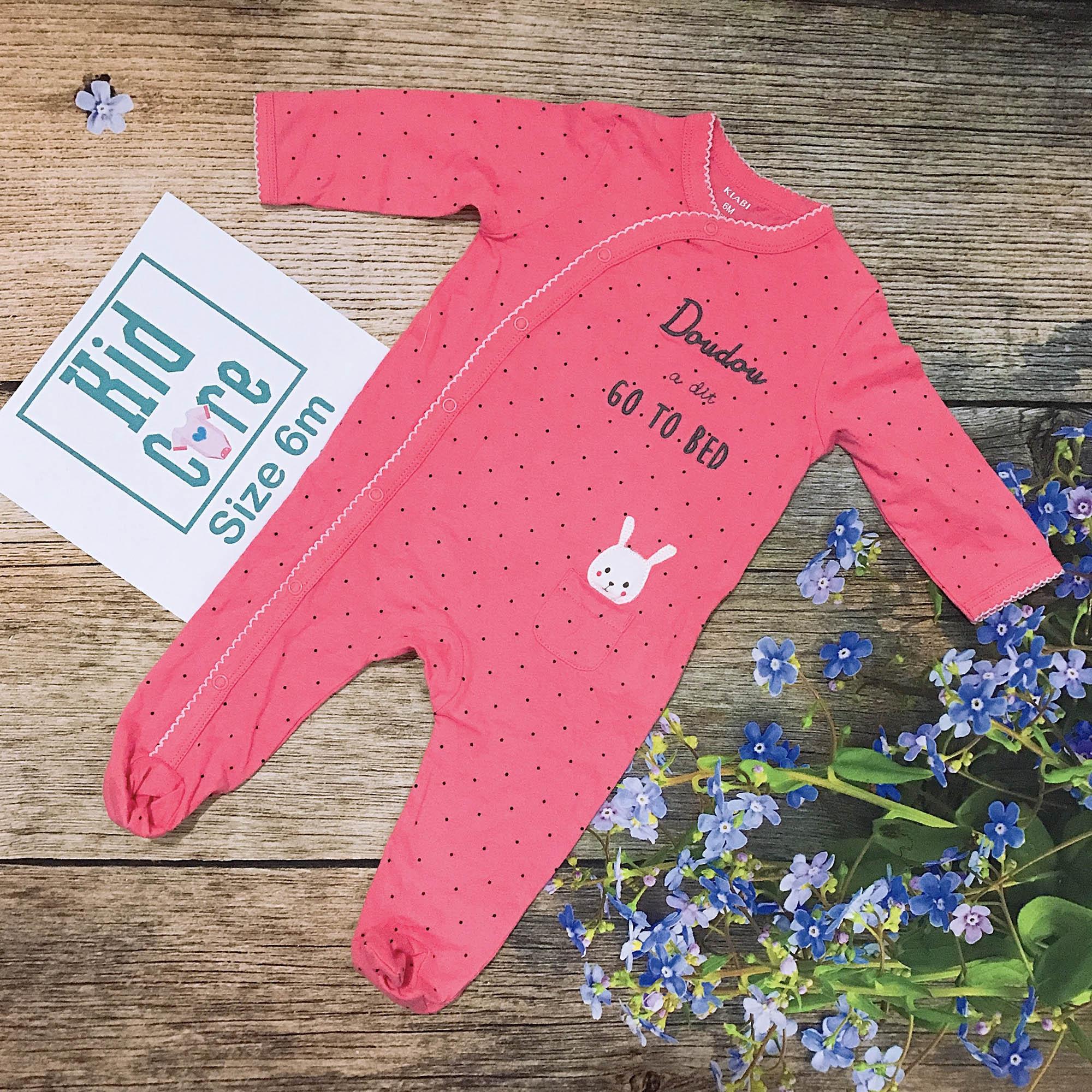 Combo 2 Bodysuit liền vớ KIABI cho BÉ GÁI 3-24M (giao ngẫu nhiên)