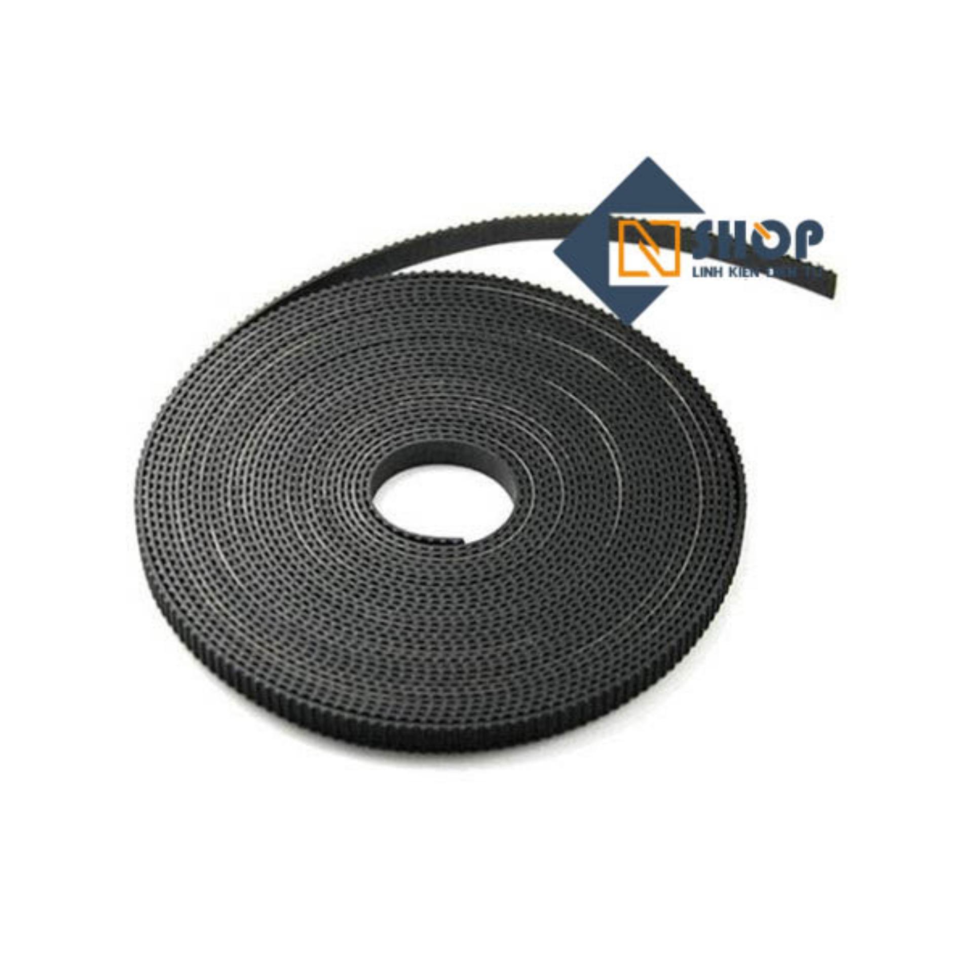 Dây đai GT2 bước răng 2mm rộng 6mm (mét)
