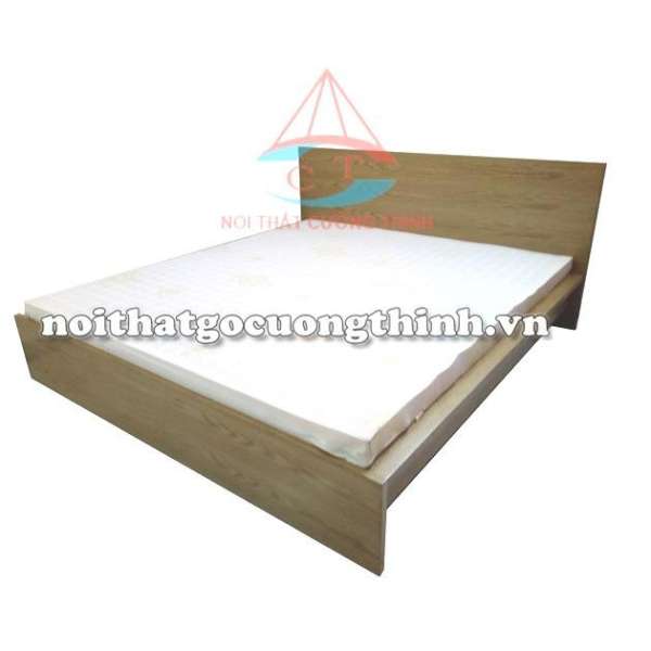 Giường ngủ gỗ MDF Veneer Sồi CTM116