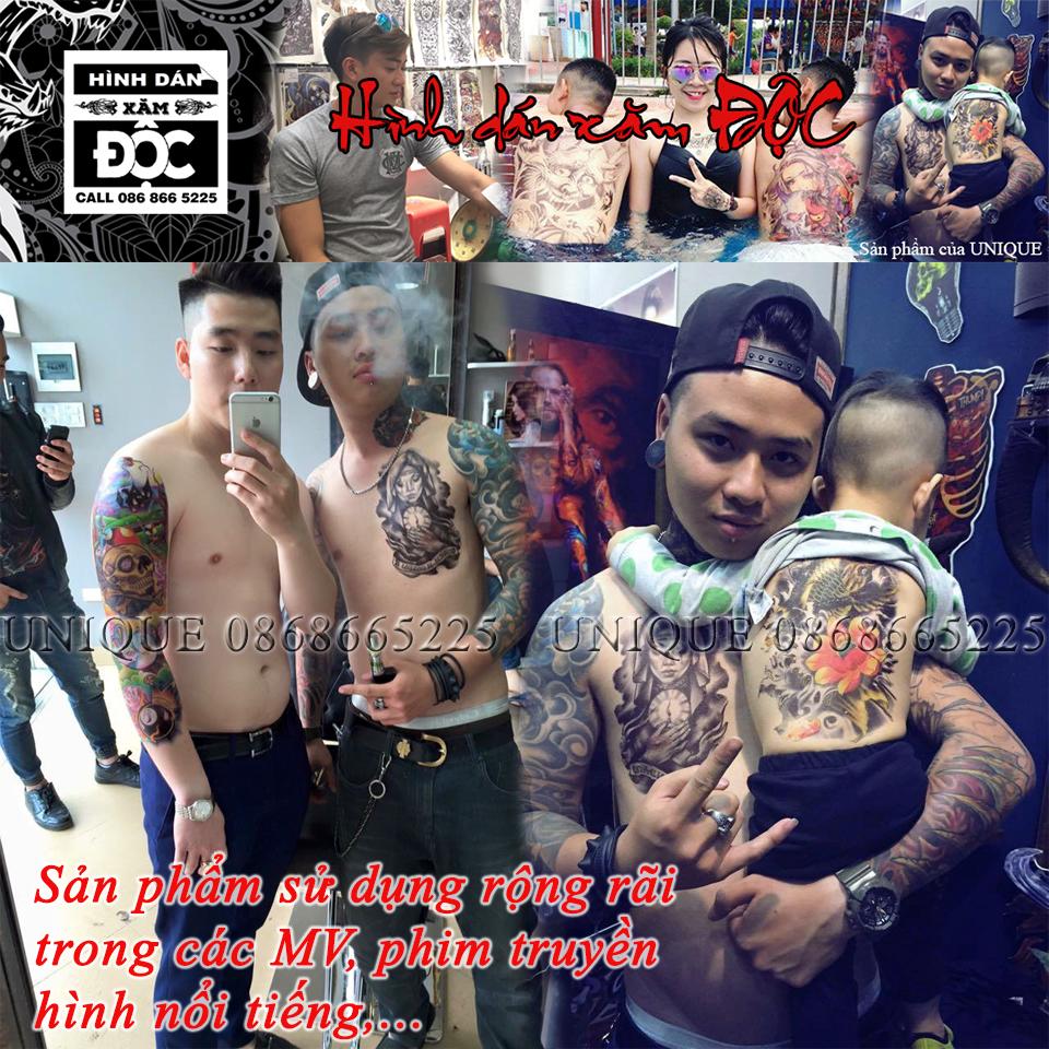 UNIQUE - Tattoo Sticker 36x48cm CA CHEP VUON SEN