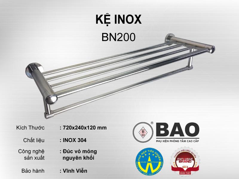 Thanh máng khăn tầng BAO BN200 (INOX 304)