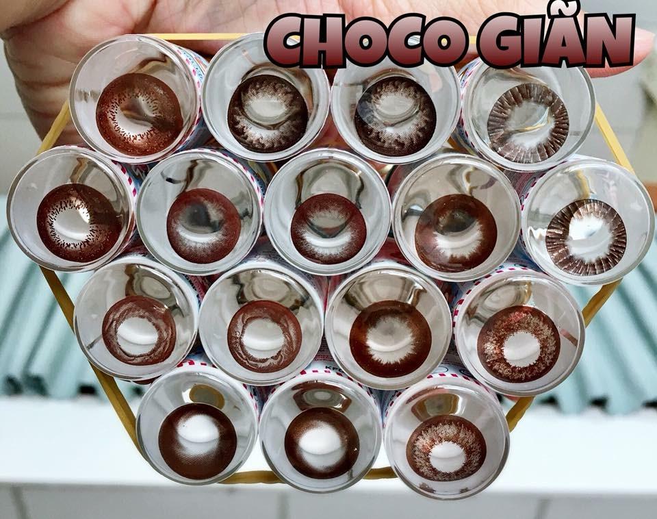 Lens màu chocco khôn độ