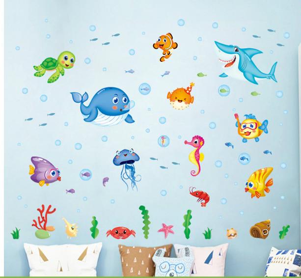 Decan dán tường Sinh vật biển (50*70)- xl7206