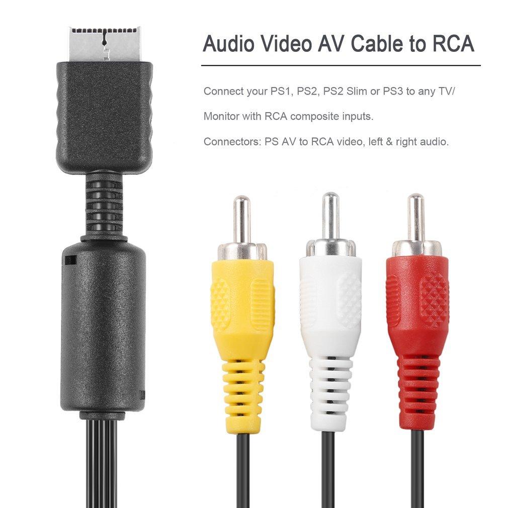 Dây Cable AV Hình + Tiếng cho máy PS2/PS3 loại chuẩn theo máy