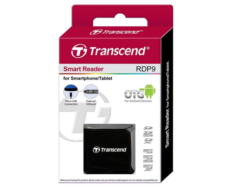 Đầu đọc thẻ thông minh Transcend RDP9 cho Smartphone Android, Tablet
