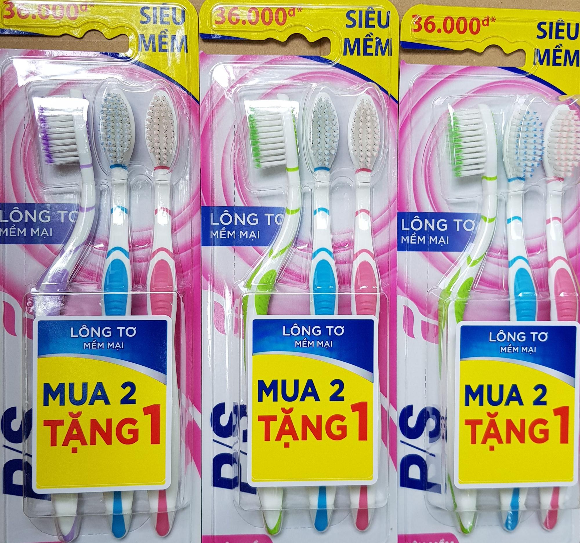 Combo 15 bàn chải đánh răng P/S Lông tơ mềm mại
