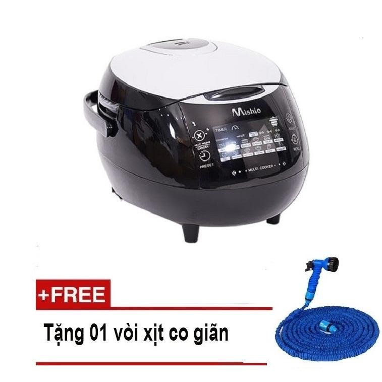 Máy Làm Tỏi Đen Ceramic Mishio 2018 Tặng Khay Để Tỏi 3 Tầng Và Vòi Xịt Co Giãn