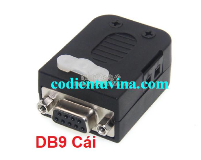 Đầu cắm DB9 to COM RS232 không cần hàn ốc dài(loại đực)