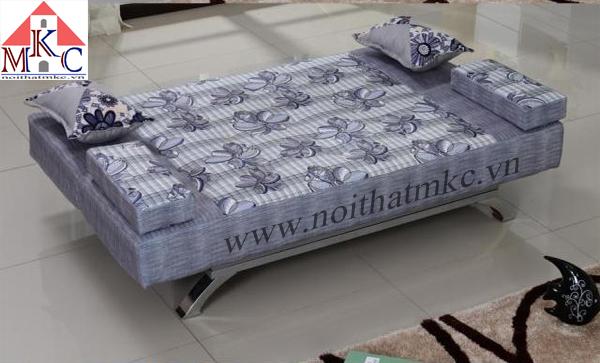 Giường gấp sofa 2in1 màu ghi đậm