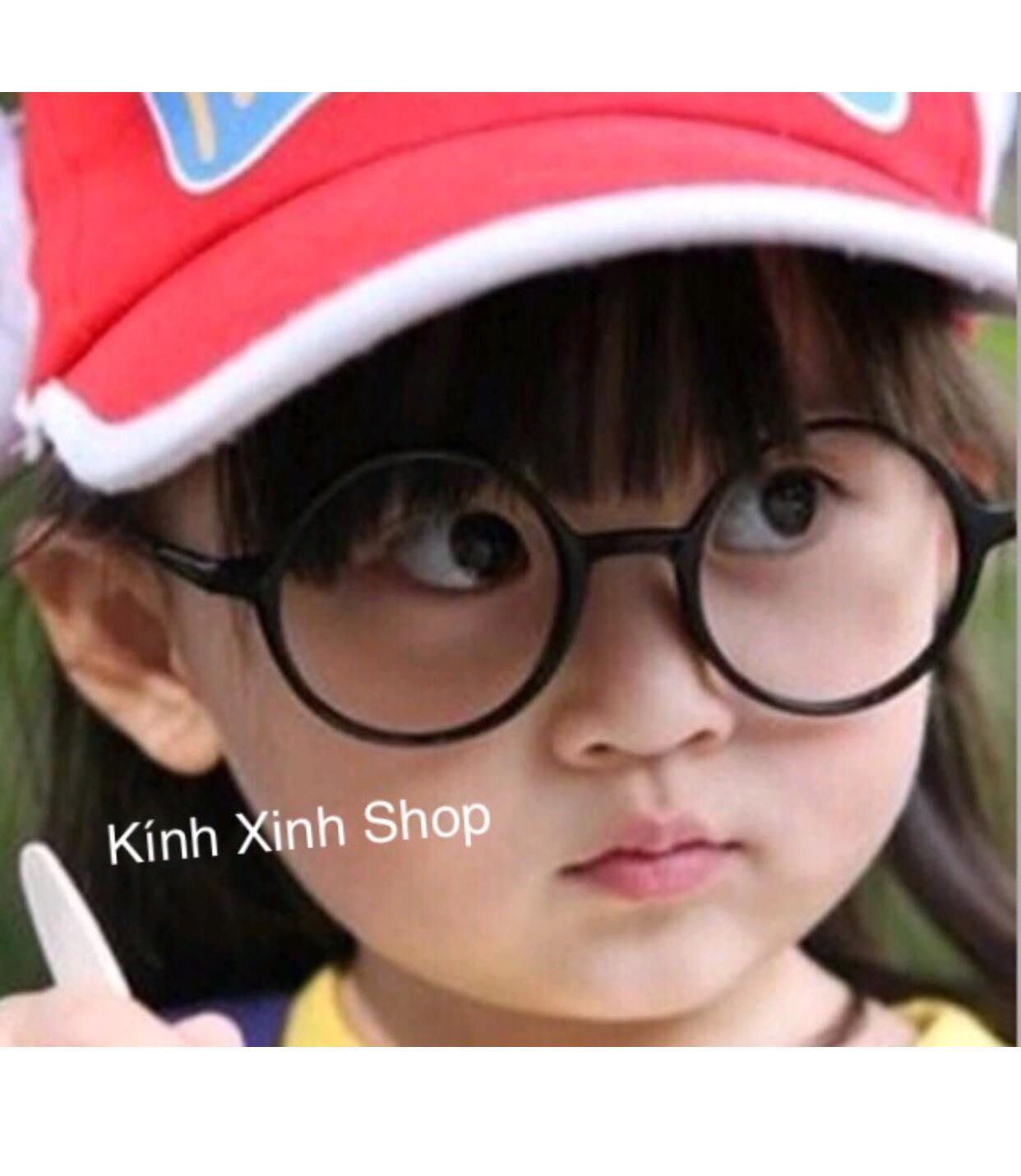 Kính Mắt tròn xoe ngố NOBITA (ĐEN)