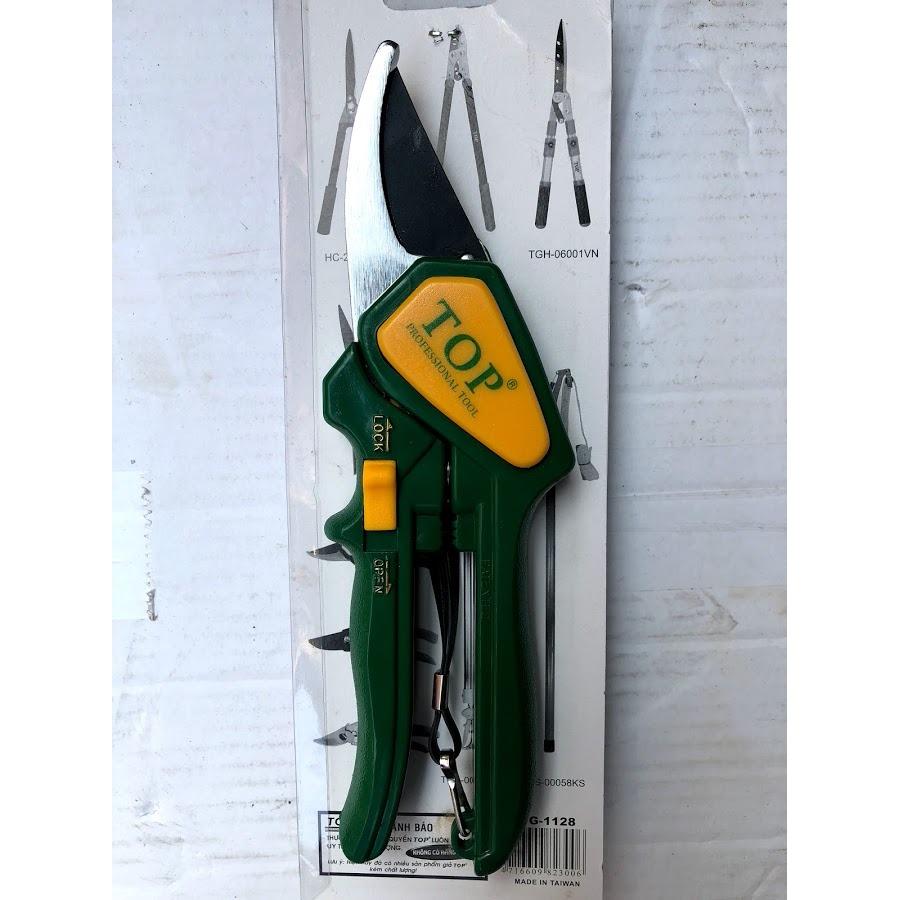 Kéo cắt cành cây 8" TG-1128 TOP (xanh lá cây)