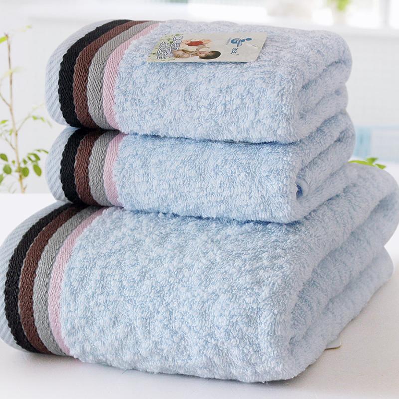 Furijieyu 100% Cotton Ba Mảnh Phù Hợp Với Người Lớn Bộ Khăn Khăn Mặt