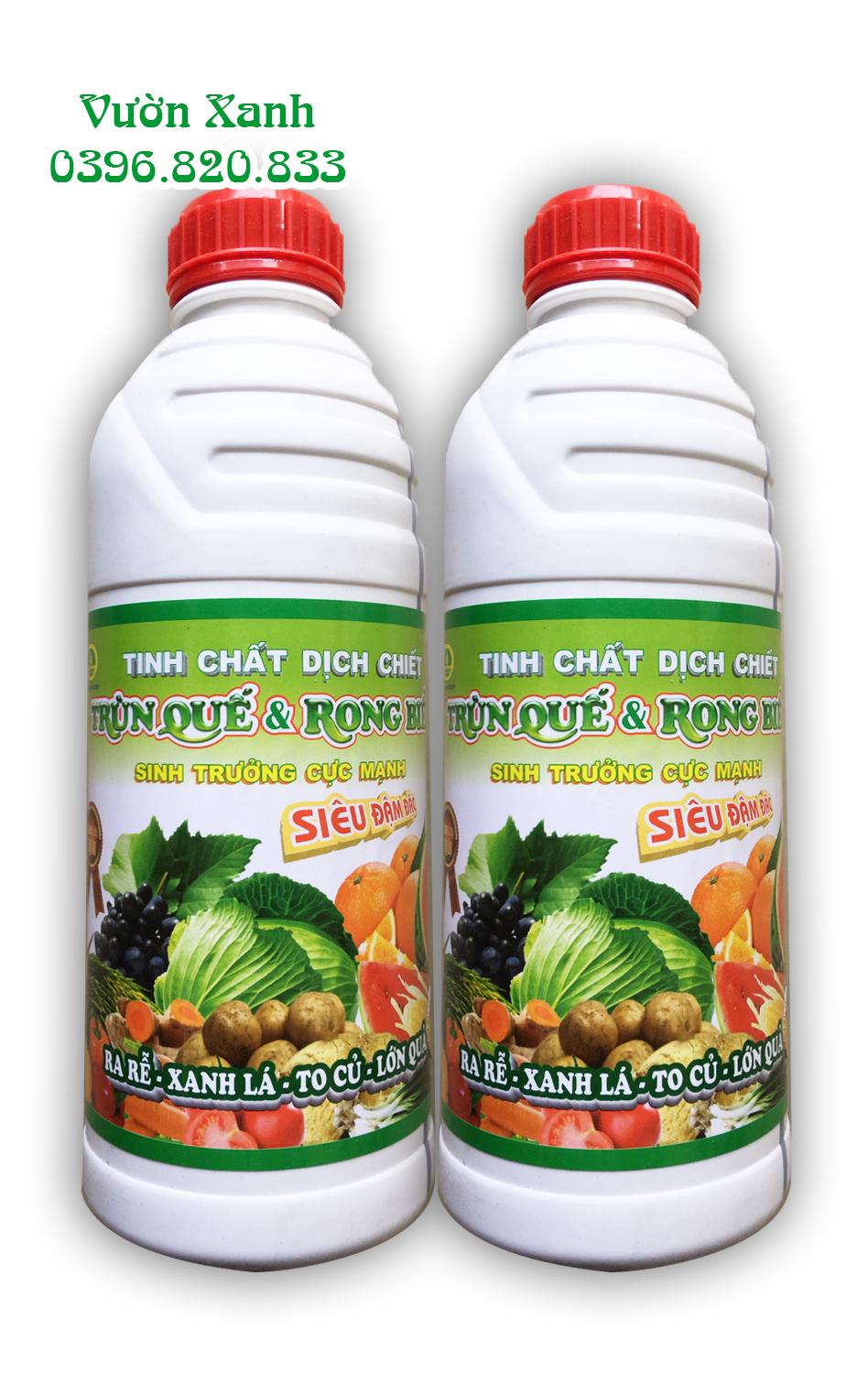 Combo 2 Tinh chất dịch chiết trùn quế & rong biển siêu đậm đặc