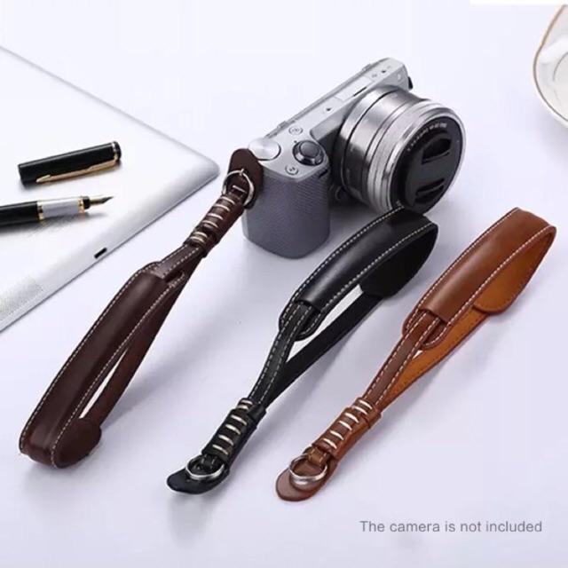 [HCM]Dây máy ảnh đeo cổ tay Handstrap da