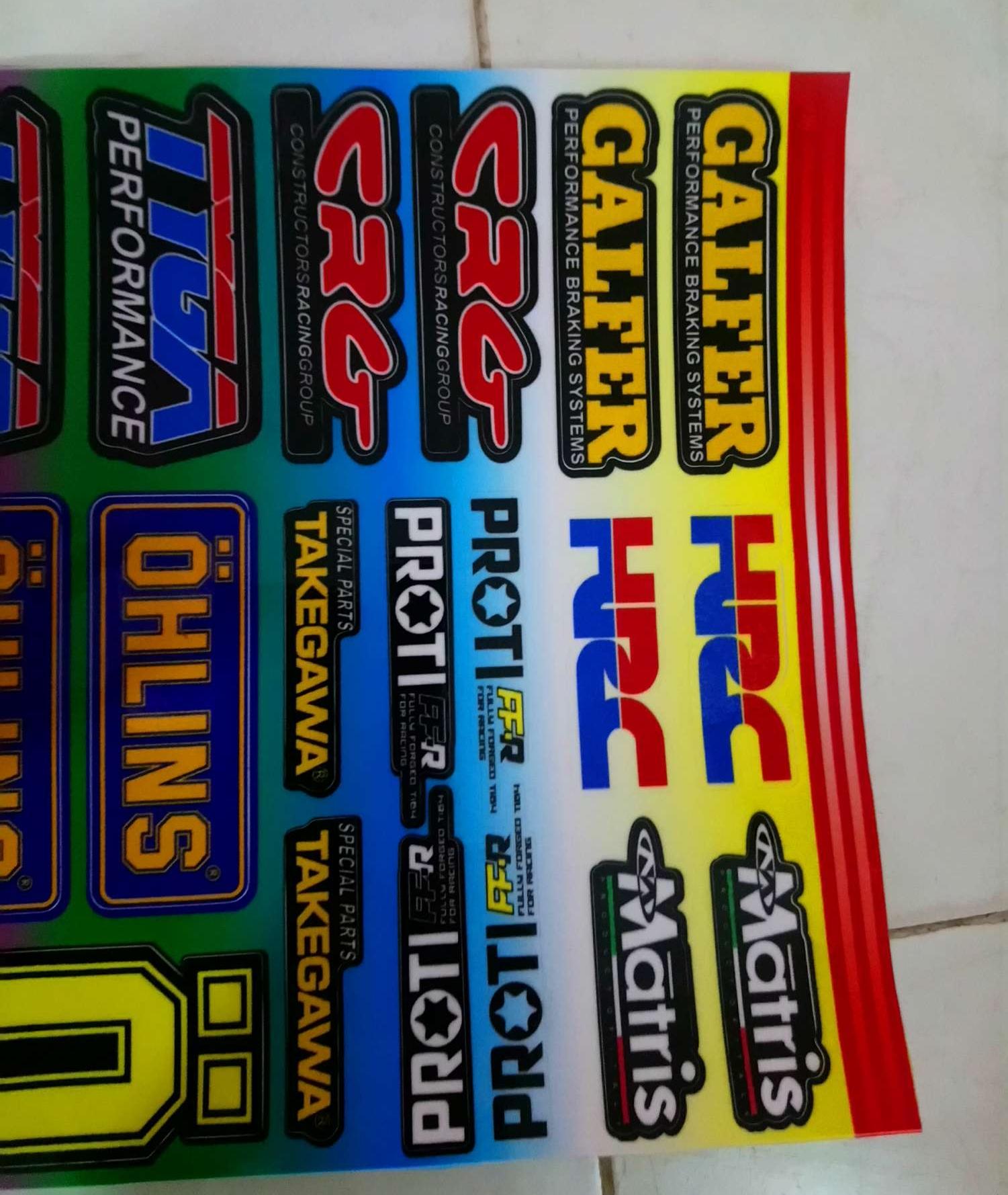 Tem tấm logo dán xe máy kích thước 18x25cm