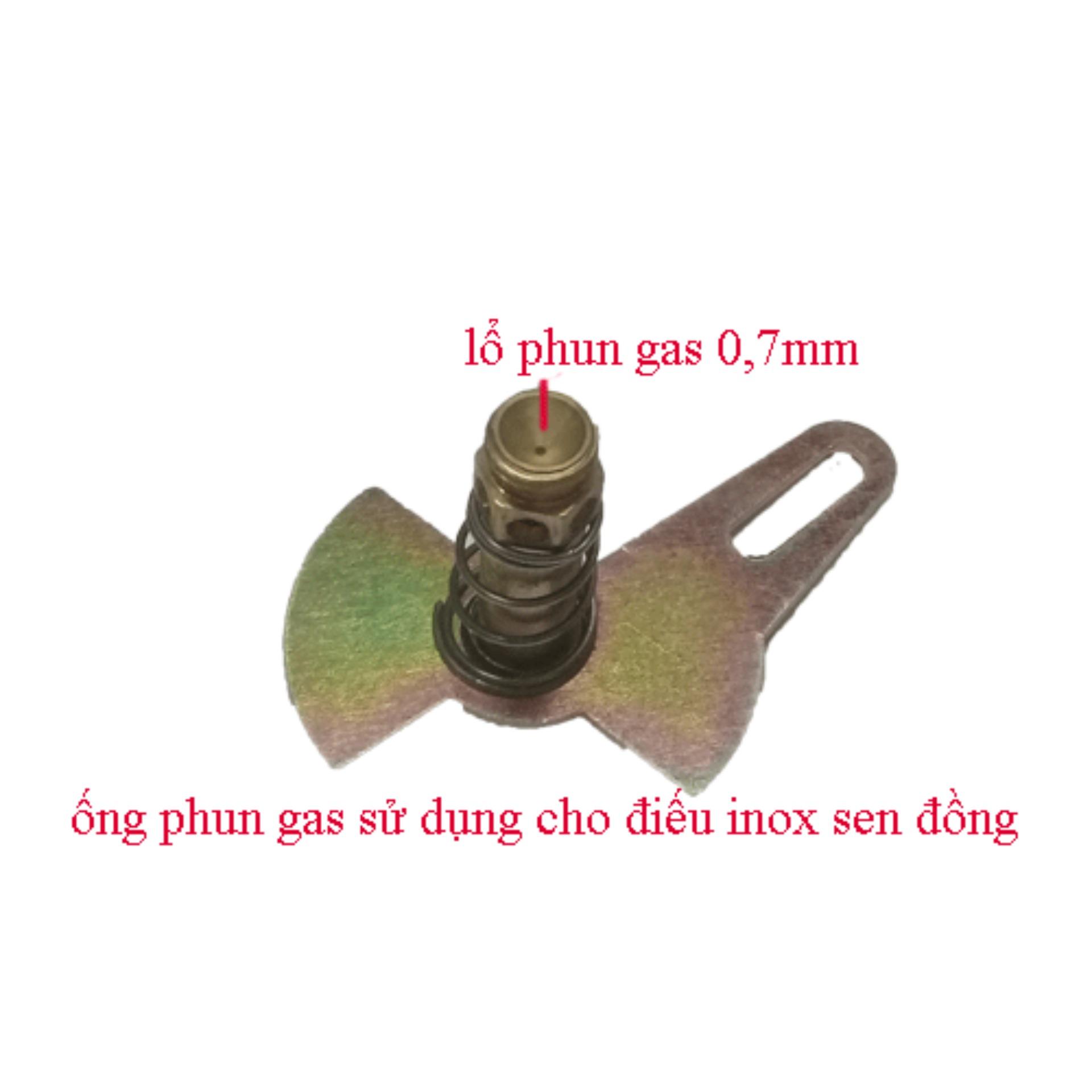 [HCM]Combo 2 điếu bếp gas, mâm  chia lửa, đầu đốt, sen đồng nhập khẩu 43-78mm ( trắng )