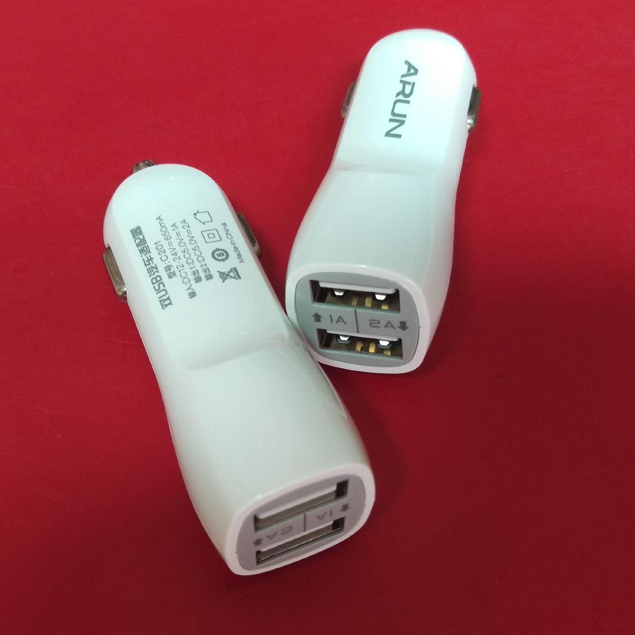 SẠC CỐC XE HƠI 2 CỔNG ARUN