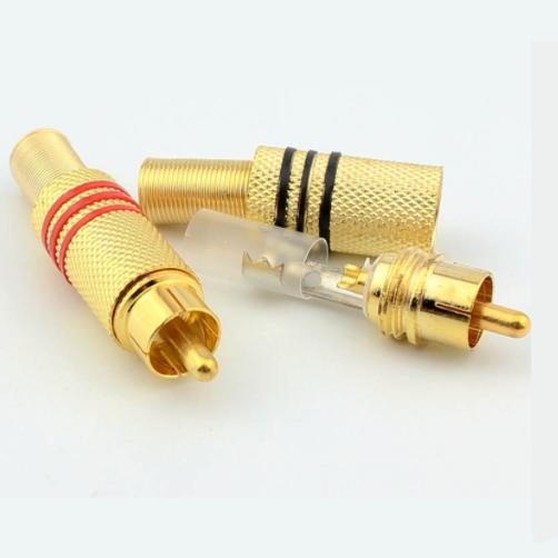 RẮC HÀN RCA-AV MẦU VÀNG 1BỘ (2 CHIẾC )