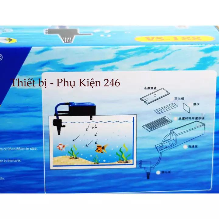 Máy bơm hồ cá VS188 (trang bị đầy đủ máy bơm, hộp lọc)