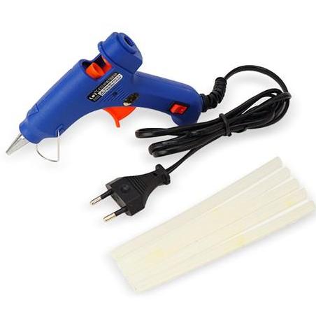 Súng Bắn Keo Tặng 25 Keo Nến Silicon (N) Thiết Kế Nhỏ Gọn Tiện Dụng, Then Làm Bằng Nhựa Cứng Chắc Chắn