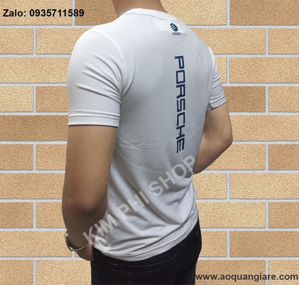 ÁO THUN THỂ THAO PORSCHE - MÀU TRẮNG