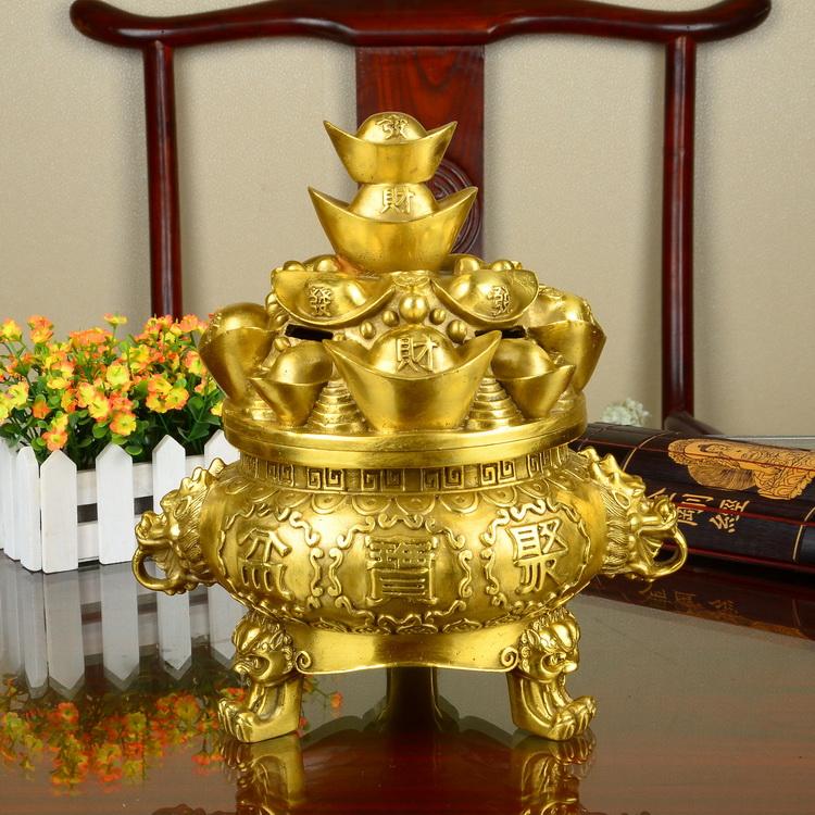 Lư trầm sen đại (lư hương, trầm hương, đồ thờ, đồ đồng)