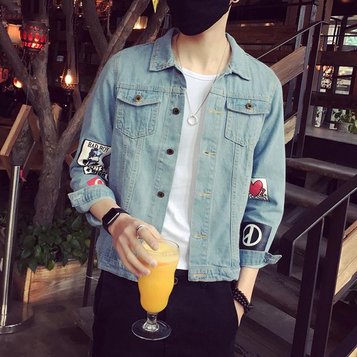 Áo khoác Jean nam Bad Boy số 8 thời trang (Size L)