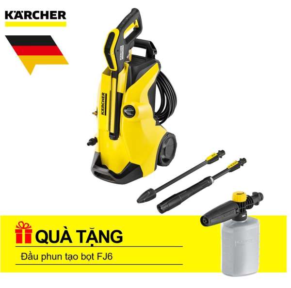 Máy phun rửa áp lực cao Karcher K 4 Full Control - Tặng Đầu Phun Tạo Bọt FJ6