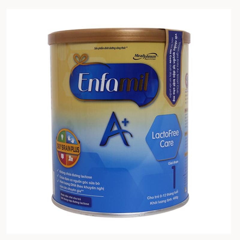 Sữa enfamil a+ lactofree care 360 brain plus số 1 - 400g