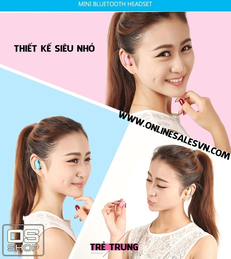 [HCM]Tai Nghe Bluetooth Mini Nhét Tai S530 Siêu Nhỏ Gọn