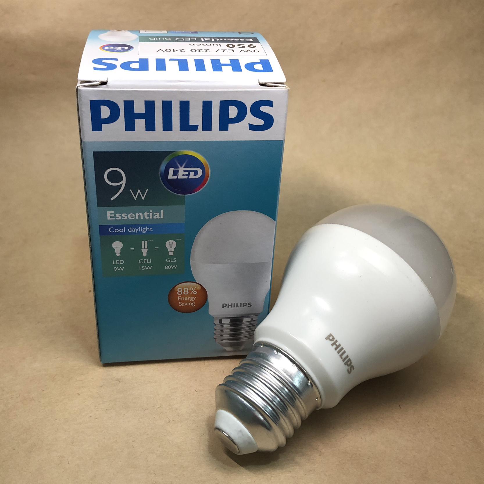 Bóng Philips LED Bulb Essential 9W E27 ( Ánh sáng trắng 6500K)